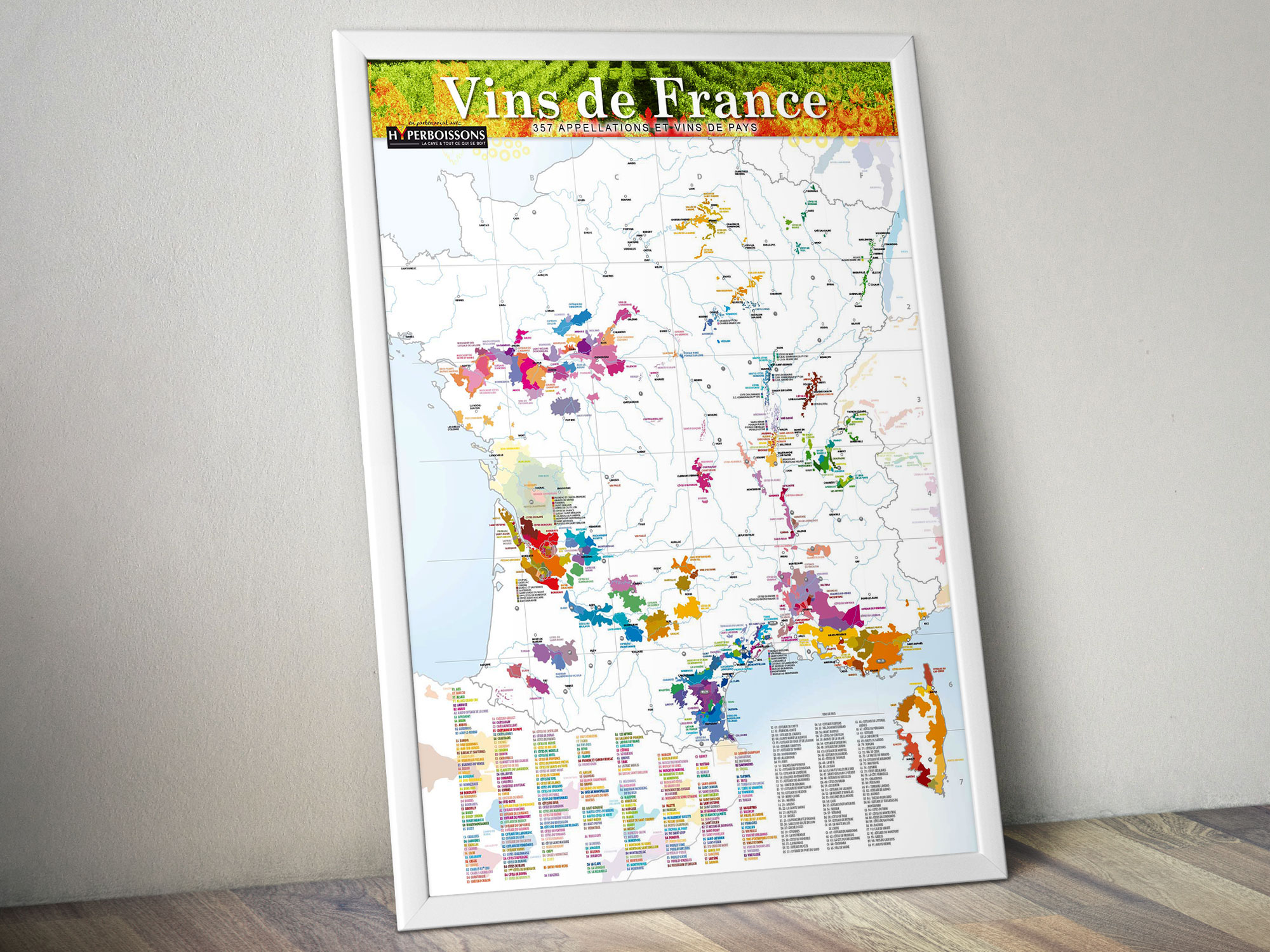 carte des vins de France