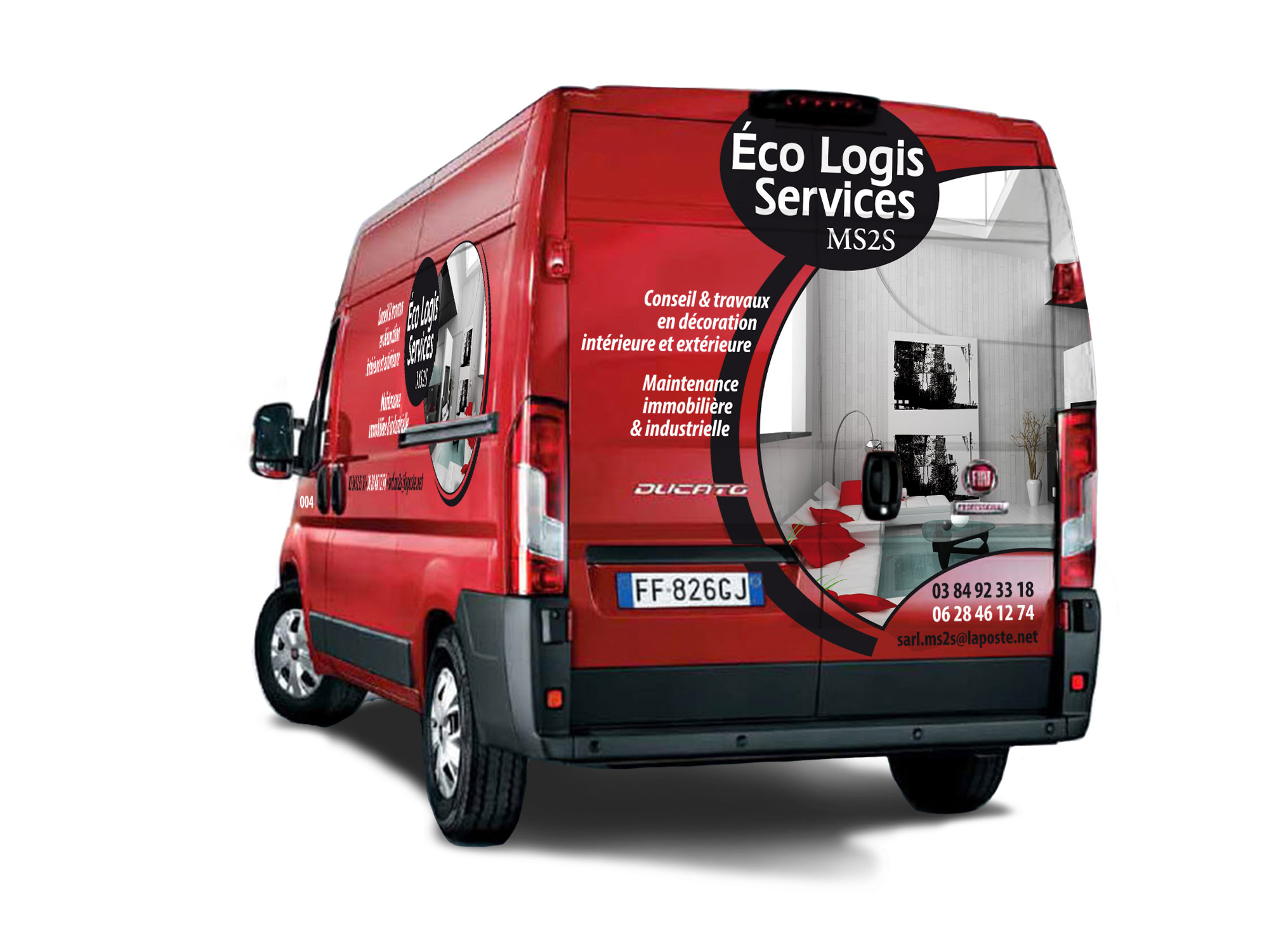 marquage vehicule EcoLogis Services